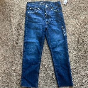 GAP Factory High Rise Cheeky Straight Denim